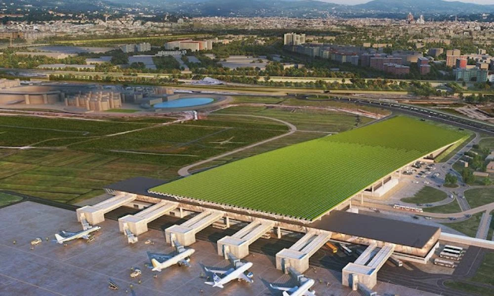 Αμπελώνας 19 στρεμμάτων στην οροφή ενός αεροδρομίου στη Φλωρεντία της Ιταλίας